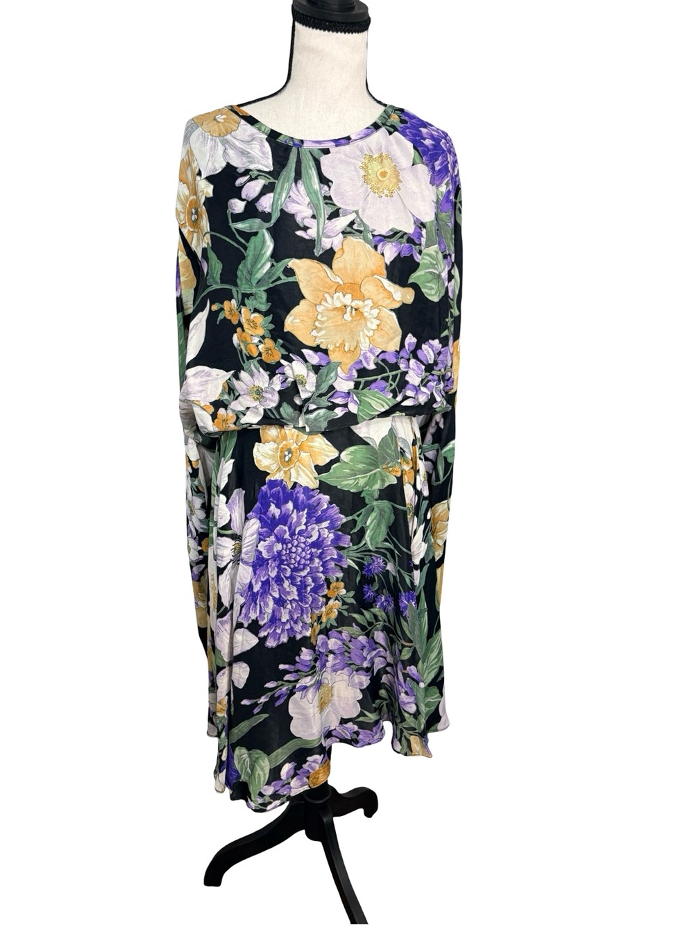 ASOS Edition Curve Floral Balloon Sleeve Mini Dress US 24 BNWT